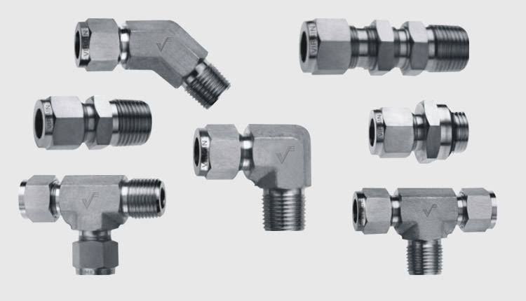Stainless steel instrument tees