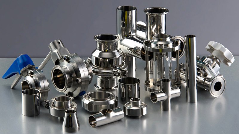 Stainless steel pharma and bio process accessories
