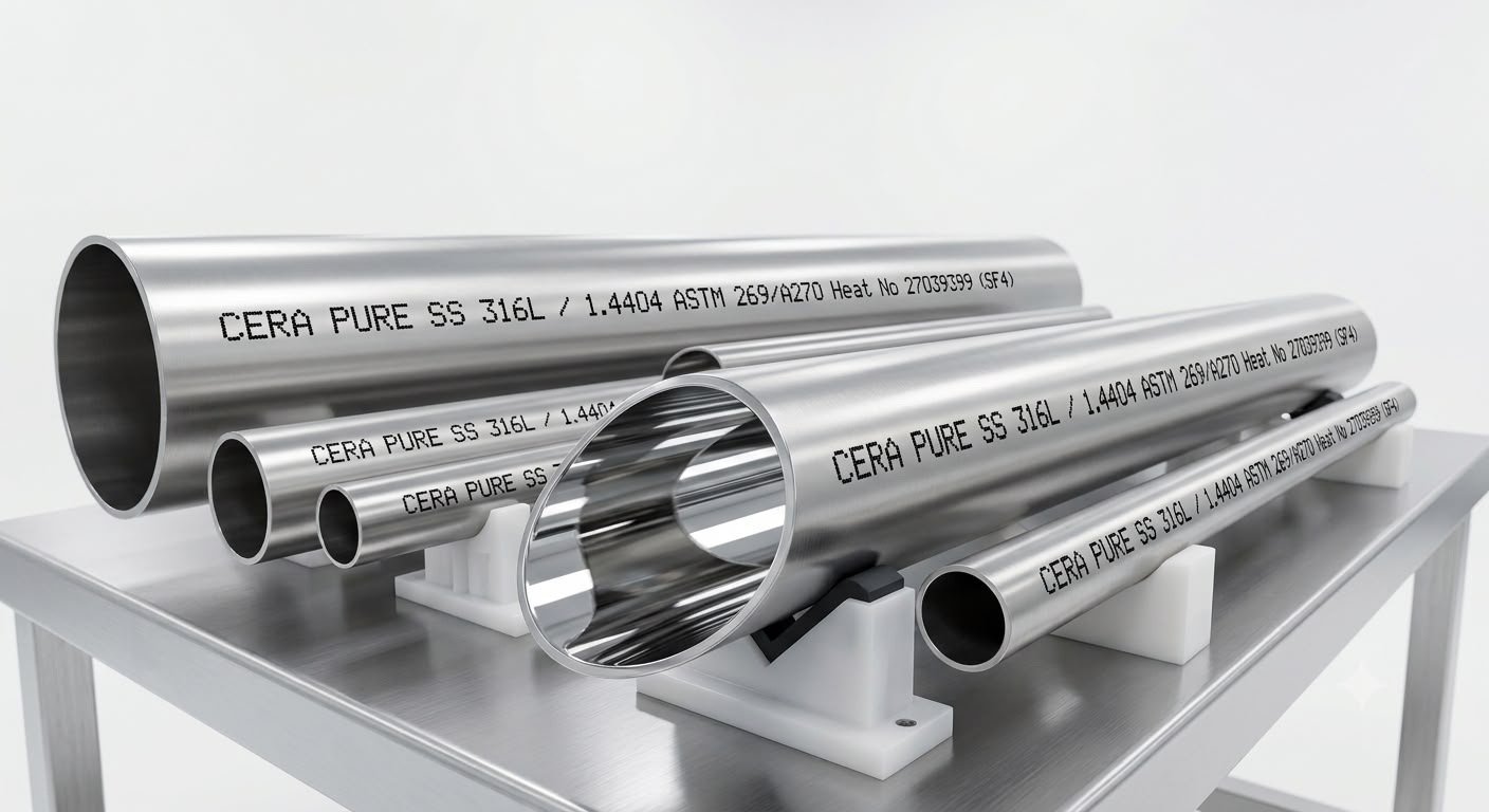 Electropolished Tubes Manufacturer & Supplier Mumbai, India - CERA PURE